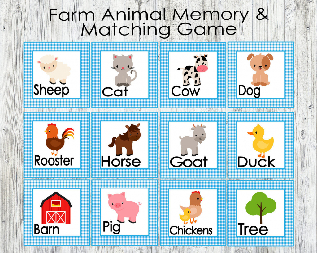 Animal Matching Cards Printable Printable Card Free