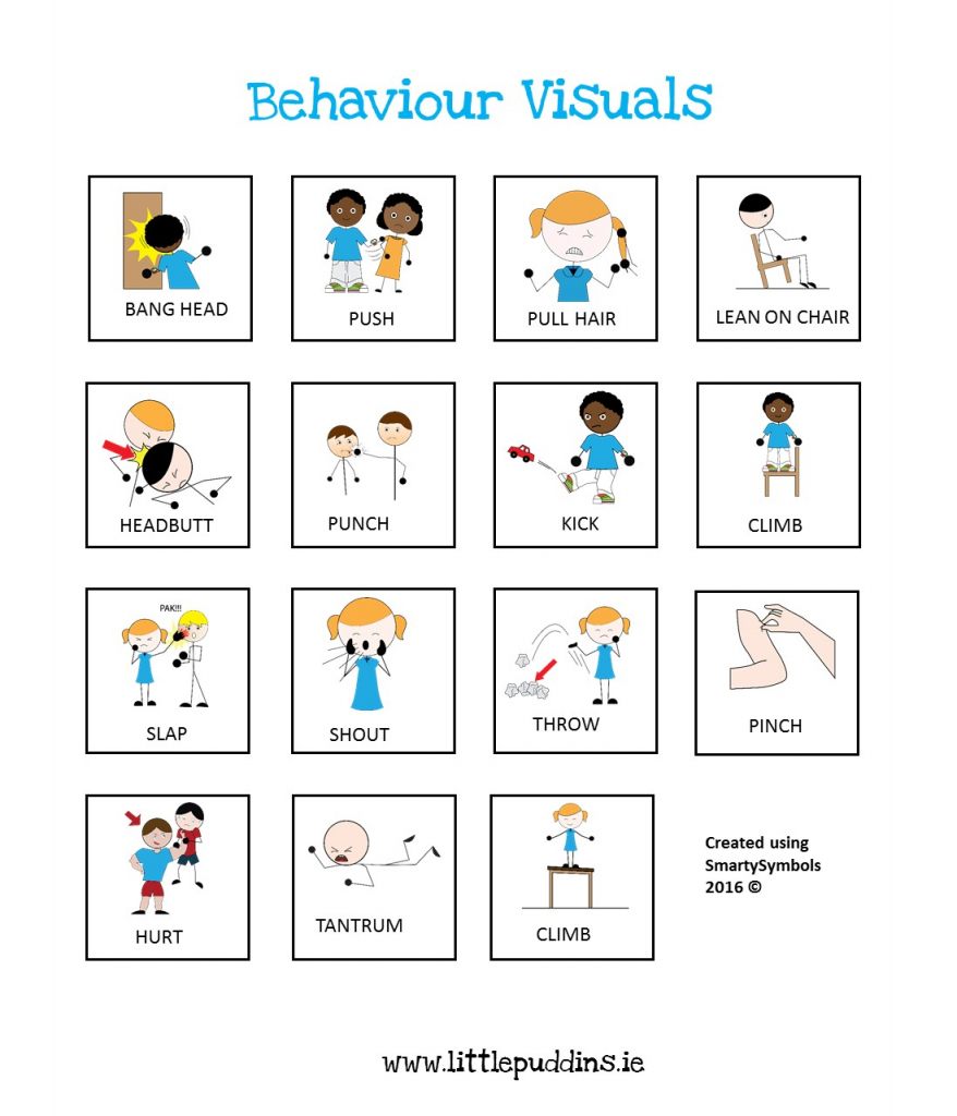 Free Behavior Printable for Autism