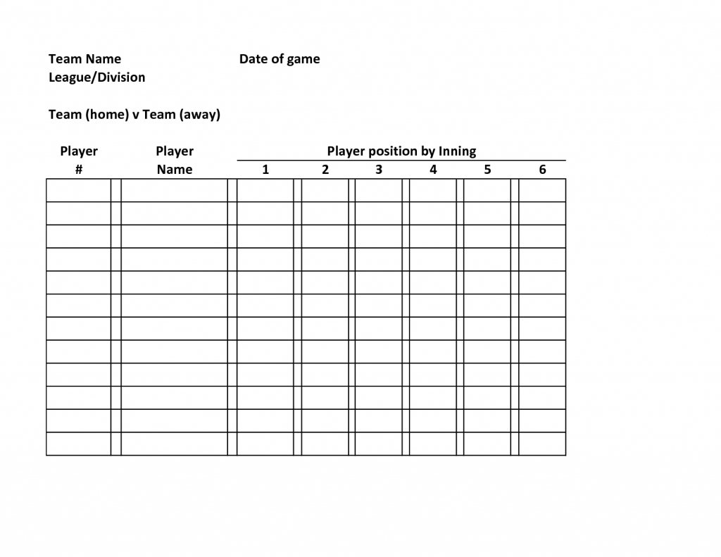 005 Softball Lineup Template Excel Unbelievable Ideas Card Batting | Printable Softball Lineup Cards