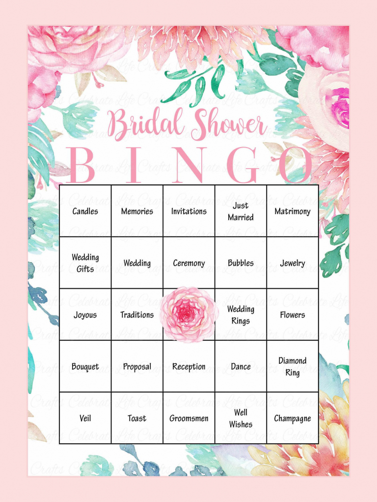 10 Printable Bridal Shower Games You Can Diy | Bridal Showers | Printable Blank Bridal Shower Bingo Cards
