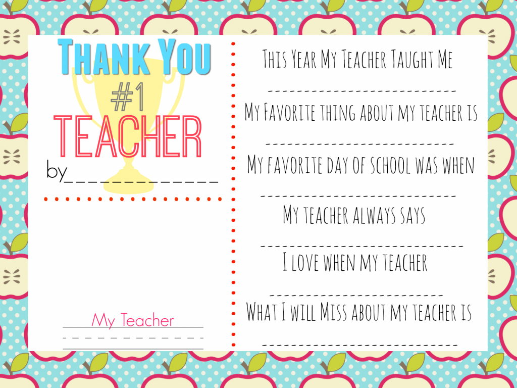 10 Teacher Gift Ideas W/ Free Printable Gift Tags - Hip2Save | Teachers Day Card Printable