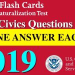 100 Civics Questions With “One Answer Each” For U.s. Citizenship | Us Citizenship Flash Cards Printable