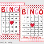 100 Valentines Bingo Cards Printable Valentine Bingo Cards | Etsy | Printable Bingo Cards 1 100