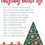 12 Days Of Christmas For Kids |Free Printable Bucketlist | 12 Days Of Christmas Cards Printable
