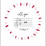 12 Musical Valentine's Day Cards (With Free Printables | Free Printable Valentines Day Cards
