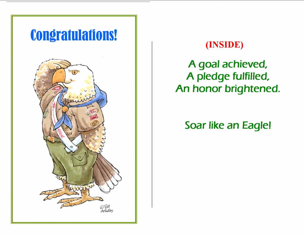 13 Best Photos Of Free Printable Eagle Scout Cards - Eagle Scout | Eagle Scout Cards Free Printable