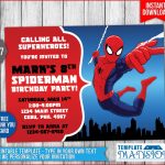 13 Cool Spiderman Birthday Cards Printable : Lenq | Spiderman Thank You Cards Printable