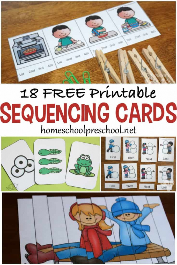 18 Free Printable Sequencing Cards For Preschoolers | Free Printable Schedule Cards For Preschool