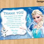18 Lovely Printable Frozen Birthday Card – Harbourtech | Disney Frozen Thank You Cards Printable