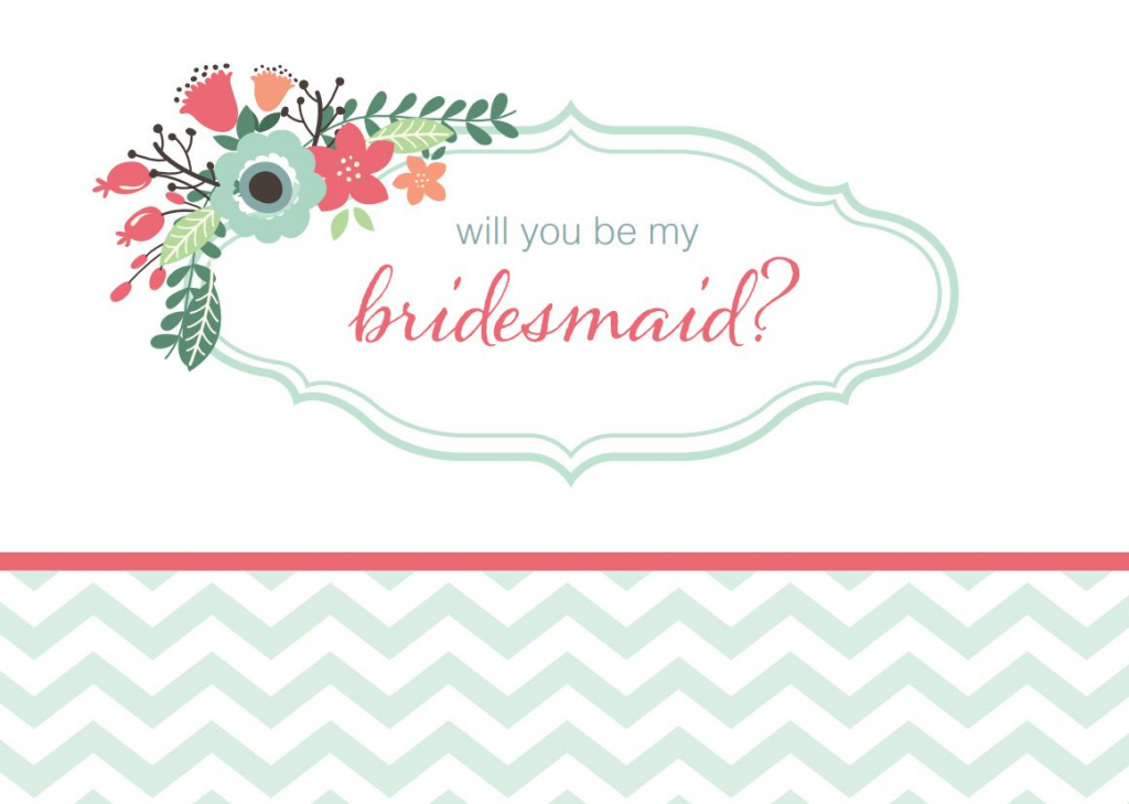 Printable Bridesmaid Proposal Cards Printable Card Free