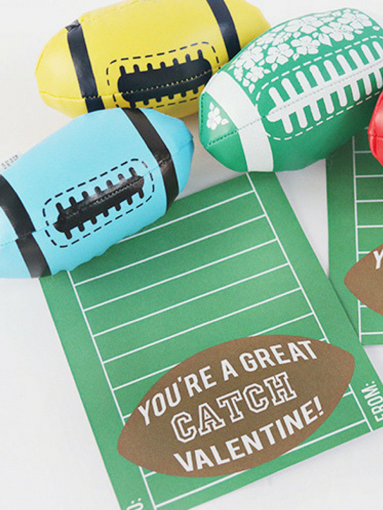 20 Free Valentine Printable Cards | Free Printable Football Valentines Day Cards