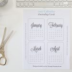 2018 Monthly Journaling Cards {Printable}   Strange & Charmed | Printable Surgeon Preference Card
