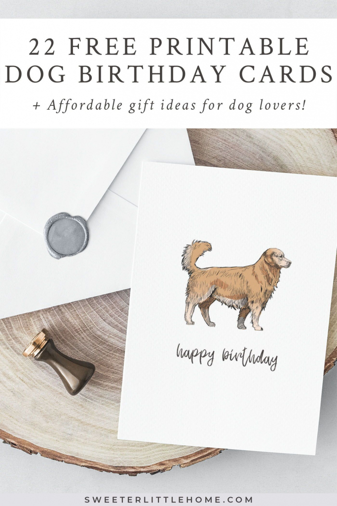 printable dog birthday cards printable card free