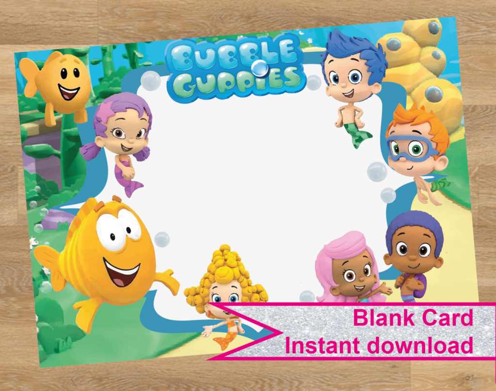 Bubble Guppies Birthday Banner Template