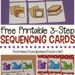 3 Step Sequencing Cards Free Printables For Preschoolers | Printable Sequencing Cards For First Grade