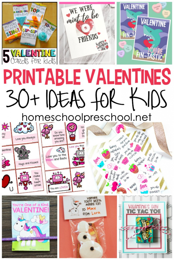 30+ Free Printable Valentine Card Ideas For Preschool | Printable Valentine Cards For Kids