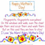 30 Touching Mothers Day Poems From Kids | Mothers Day Poems Cards Printable
