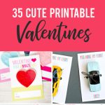 35 Adorable Diy Valentine's Cards To Print At Home For Your Kids | Homemade Valentine Cards Printable