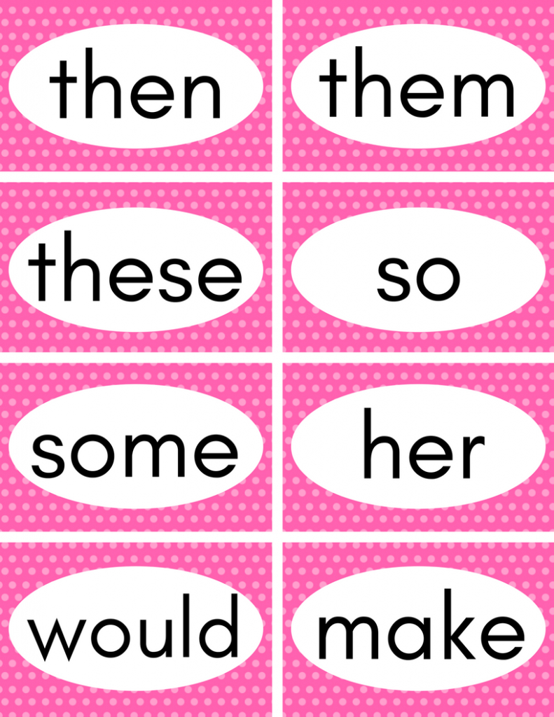 3Rd Grade Sight Words Flash Cards Printable Printable Card Free