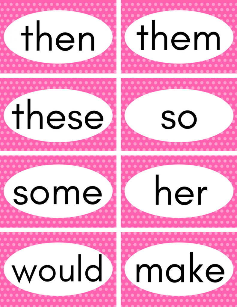 38 Sight Words Flash Cards For You | Kittybabylove | Sight Words Flash Cards Printable