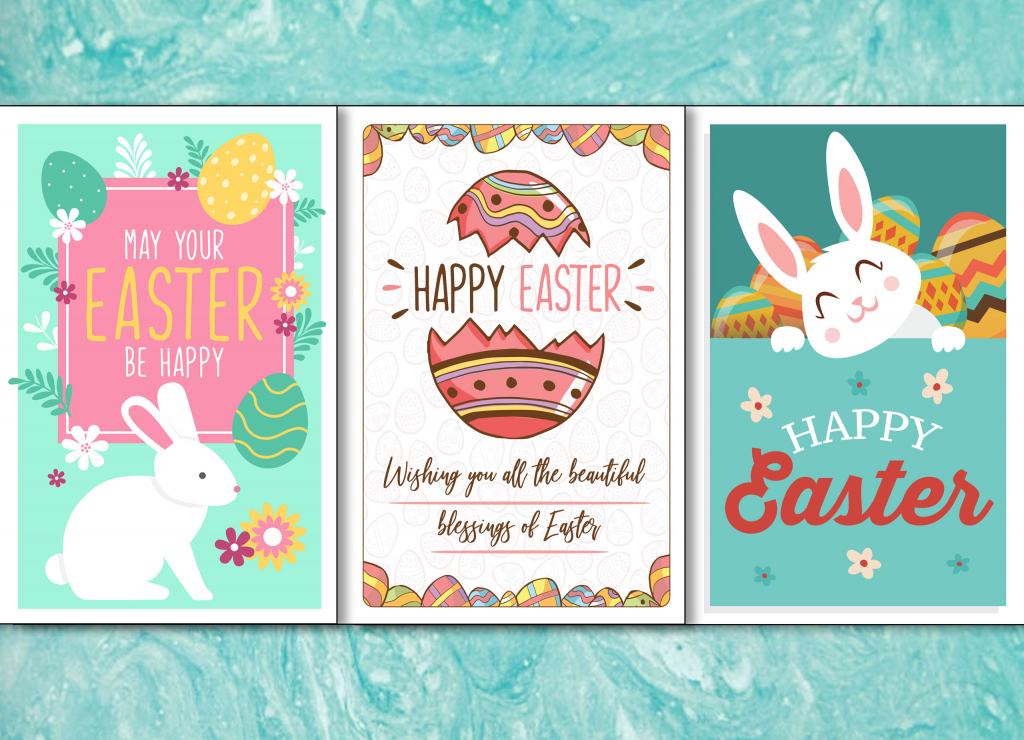 4 Colorful, Printable Easter Cards To Give To Friends And Family | Free Printable Easter Greeting Cards