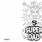 4 Free Printable Father's Day Cards To Color   Thanksgiving | Super Dad Card Printable