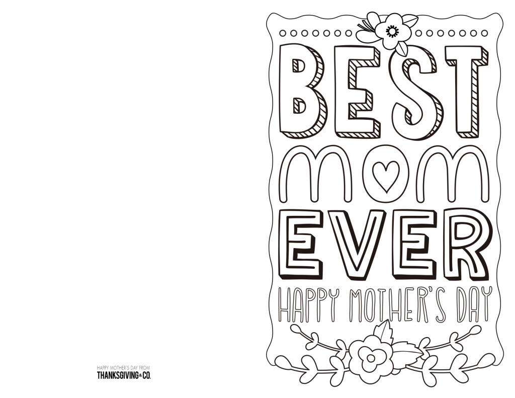 4 Free Printable Mother&amp;#039;s Day Ecards To Color - Thanksgiving | Mothers Day Printable Cards