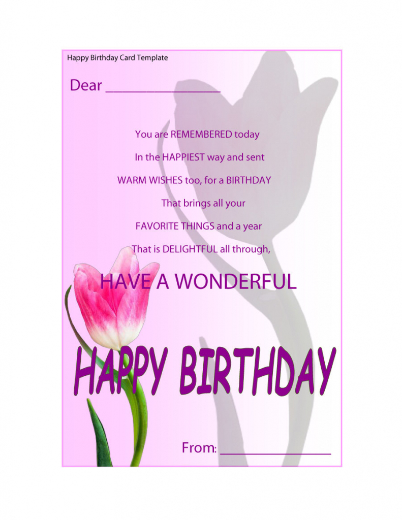 40+ Free Birthday Card Templates ᐅ Template Lab | Printable Birthday Cards For Fiance