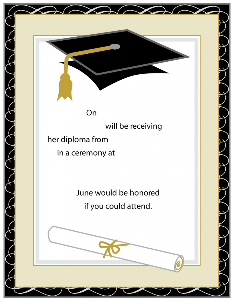 40+ Free Graduation Invitation Templates ᐅ Template Lab | Graduation Invitation Cards Printable