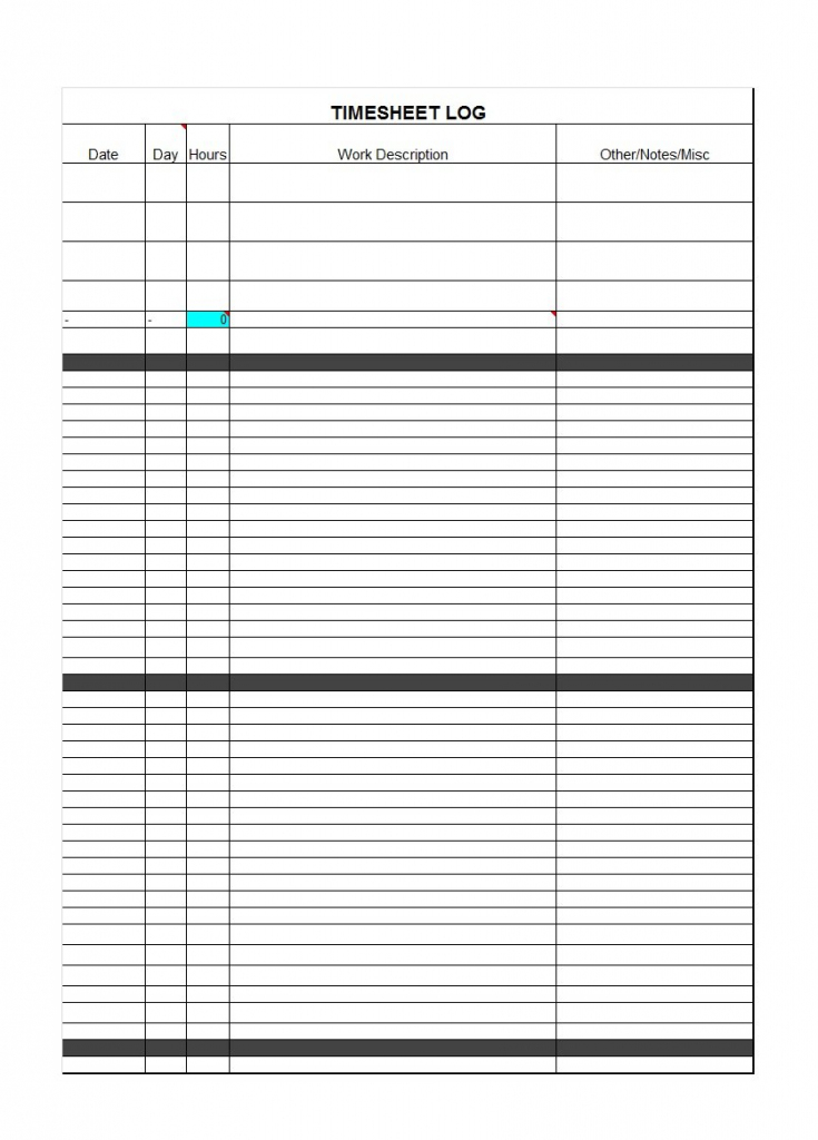 40 Free Timesheet / Time Card Templates ᐅ Template Lab | Time Card Templates Free Printable