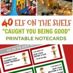 40 Printable Elf On The Shelf Notes For Kids | Christmas Fun! | Elf | Elf On The Shelf Printable Note Cards