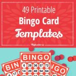 49 Printable Bingo Card Templates | Monthly Ministry Ideas | Bingo | Free Printable Bingo Cards 1 75