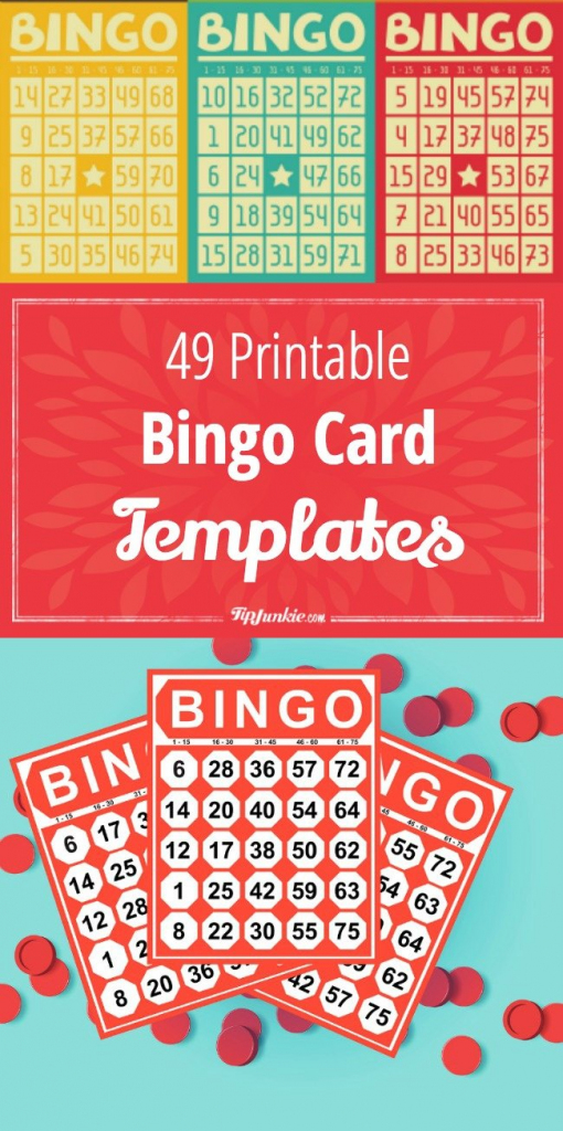 49 Printable Bingo Card Templates – Tip Junkie | Fraction Bingo Cards Printable Free