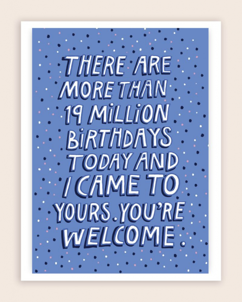 50 Funny Birthday Card Ideas – Learn | Nerdy Birthday Cards Printable