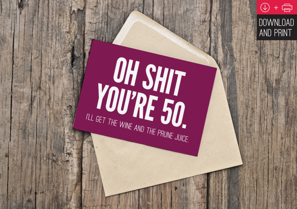 50Th Birthday Cards Printable - Kleo.bergdorfbib.co | Free Printable 50Th Birthday Cards Funny
