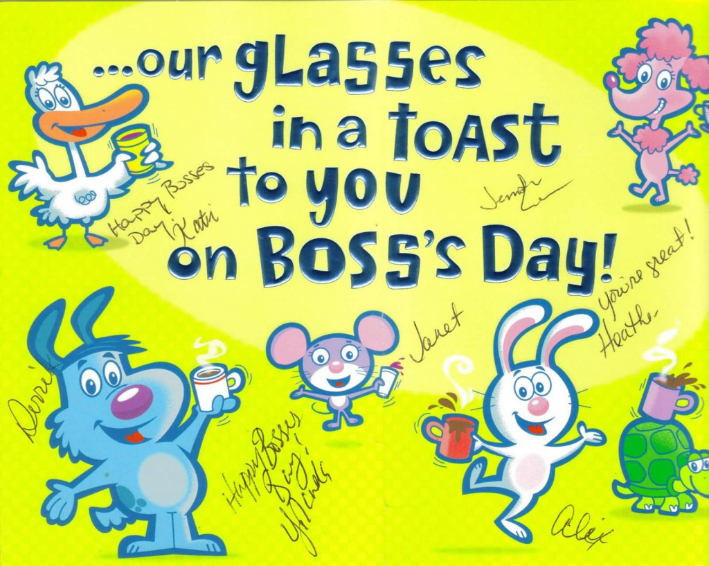 55+ Latest Boss Day Wish Pictures And Photos | Boss Day Cards Free Printable
