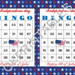 60 Happy 4Th Of July Bingo Cards   Printable Independence Day Game | Happy 4Th Of July Cards Printable