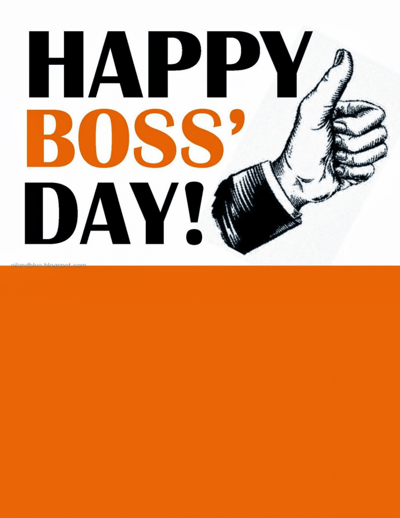 Bosses Day Cards Printable - Printable Card Free