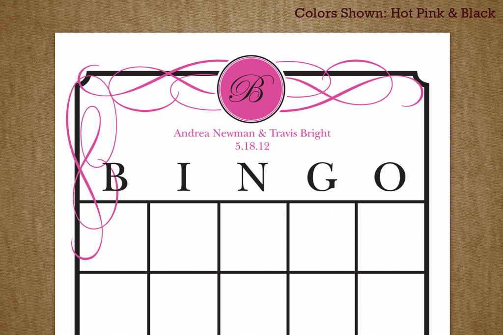7 Best Images Of Printable Bridal Bingo Cards Free Pink Floral | Printable Blank Bridal Shower Bingo Cards
