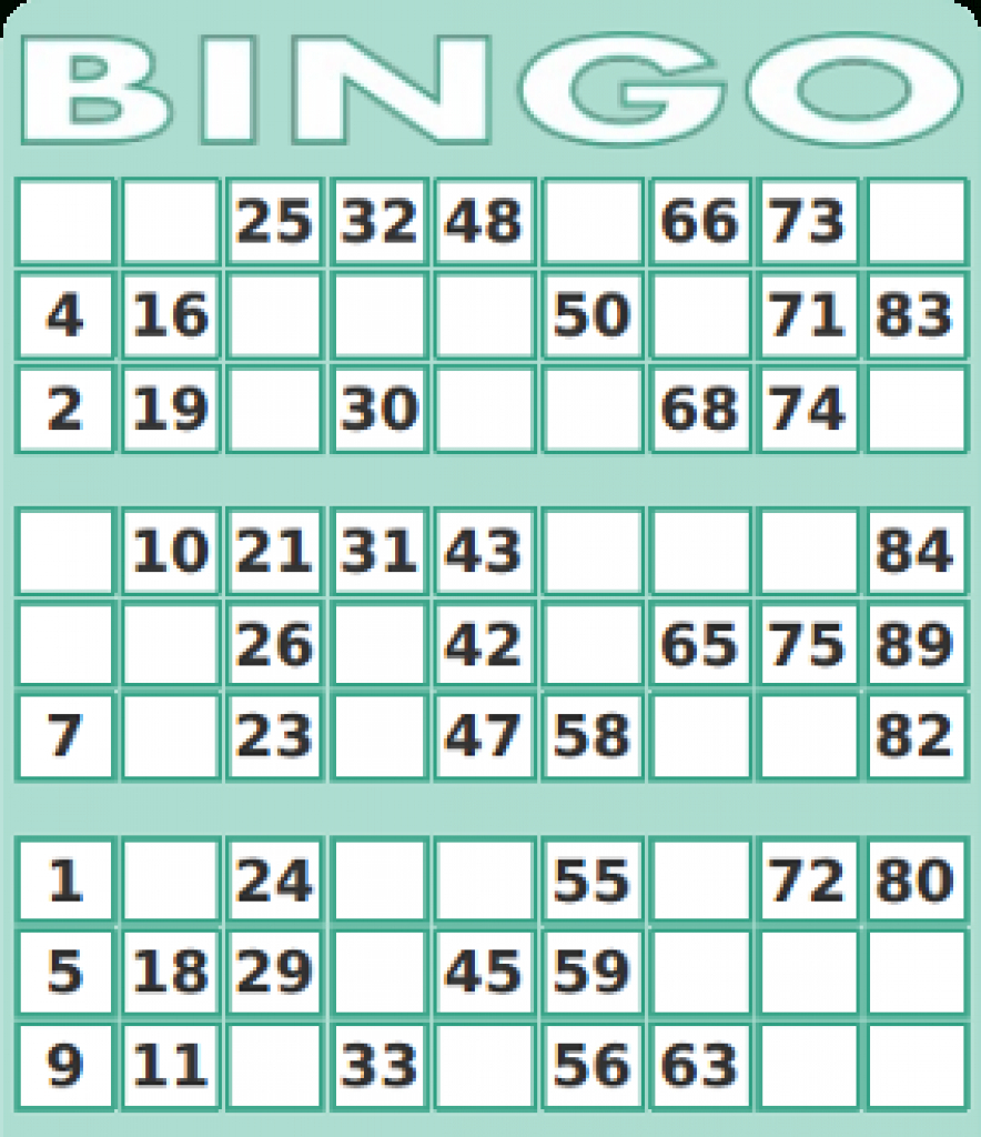 Free Printable Bingo Cards Random Numbers | Printable Card Free