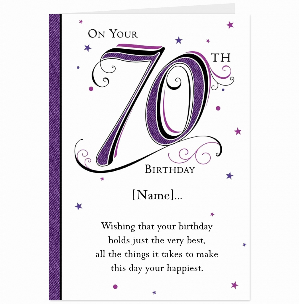 85+ 70Th Birthday Ecards - Happy 70Th Birthday Card, Special Cards 3 | Printable Funny 70Th Birthday Cards