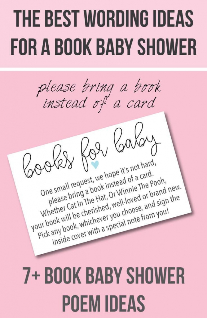 9 &amp;quot;bring A Book Instead Of A Card&amp;quot; Baby Shower Invitation Ideas In | Please Bring A Book Instead Of A Card Printable