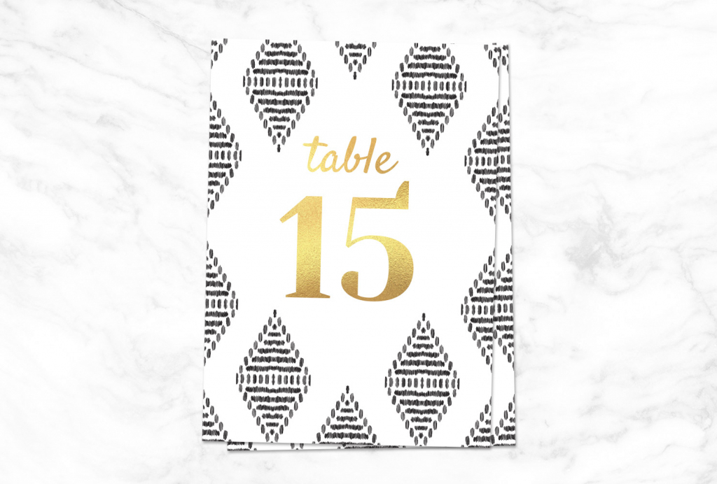 9 Printable Table Numbers To Add Elegance To Your Centerpiece | Printable Table Number Cards