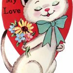 9 Retro Valentines With Animals!   The Graphics Fairy | Printable Old Fashioned Valentine Cards