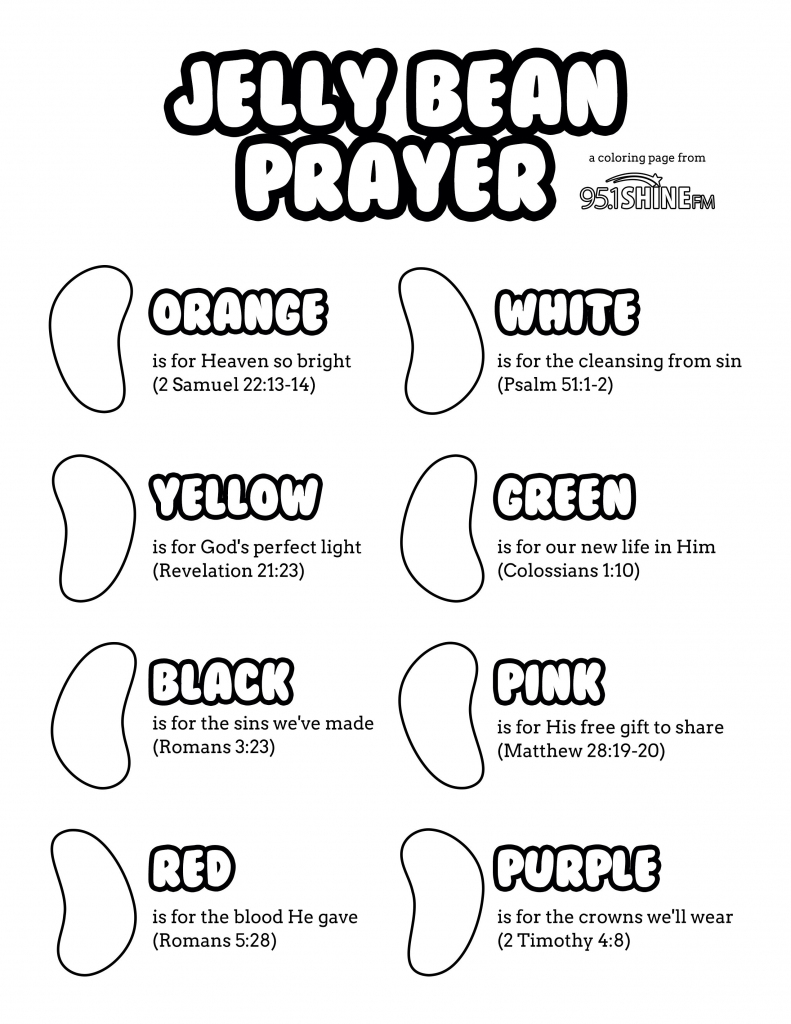 A Bag Of Jelly Beans, Colorful And Sweet. A Prayer, A Promise An | Jelly Bean Prayer Printable Cards