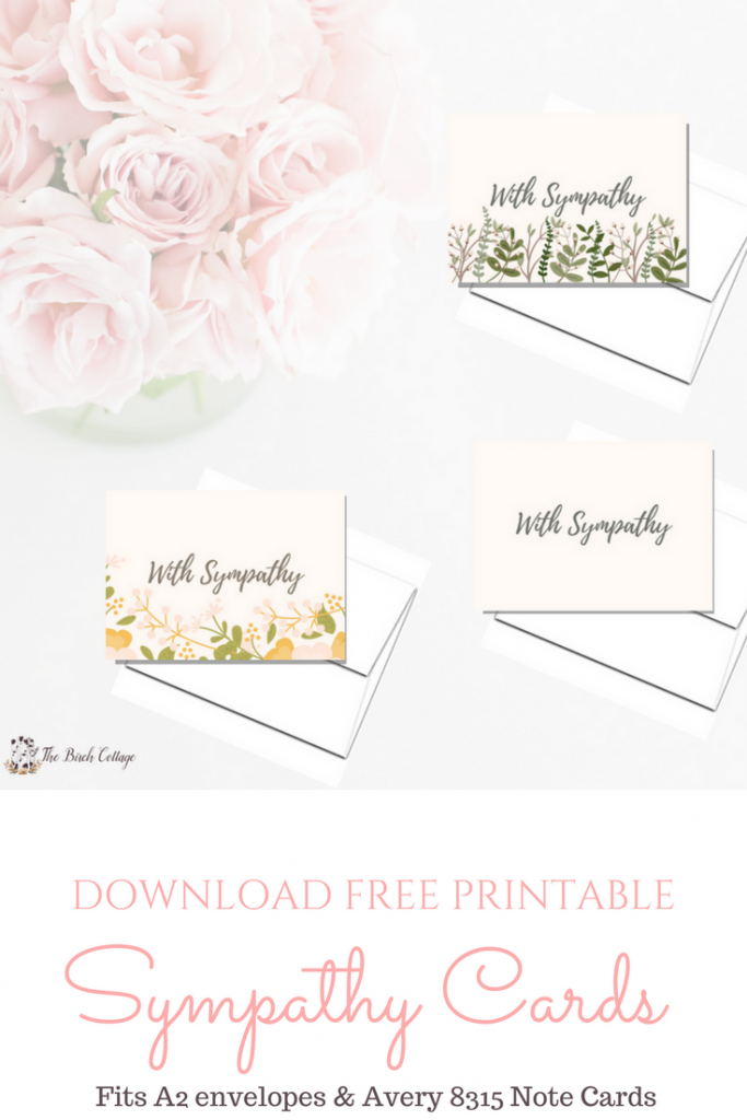 A Bundle Of Joy &amp;amp; Some Heartbreaking News With Printable Sympathy | Free Printable Sympathy Cards
