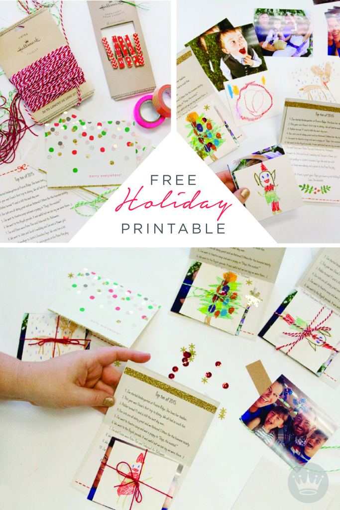 A Free Holiday Letter Printable To Dress Up Your Card-Sending | Home | Free Hallmark Christmas Cards Printable