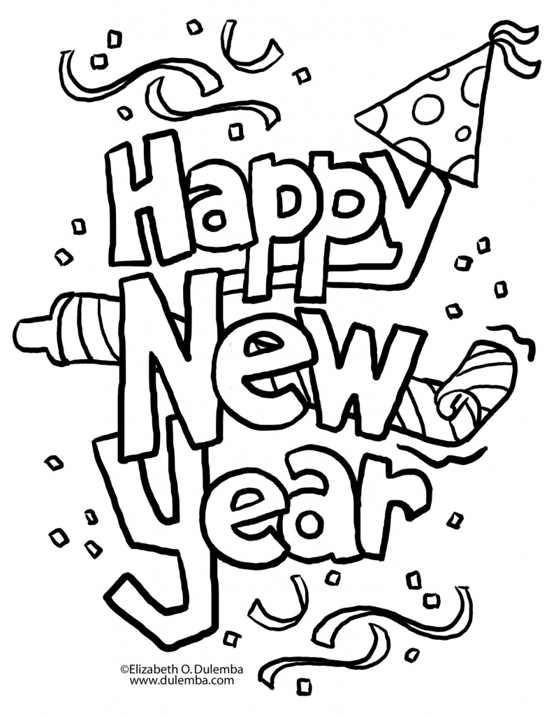 A New Twist On New Year&amp;#039;s Eve | Coloring Pages | Christmas Coloring | Free Printable Happy New Year Cards