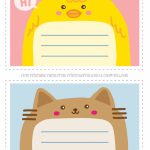 Adorable Animal Thank You Notecards For Kids | Free Printable | Cute Note Cards Printable