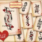 Alice In Wonderland Playing Cards Large Printable Alice In | Etsy | Alice In Wonderland Printable Playing Cards